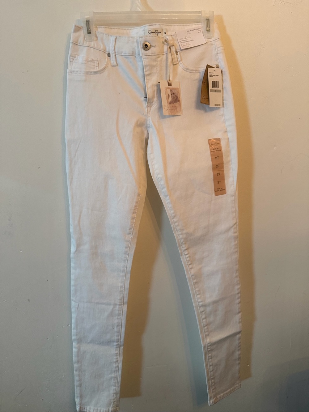 Jessica Simpson White Skinny Jeans for Women - High-Rise Slim Fit